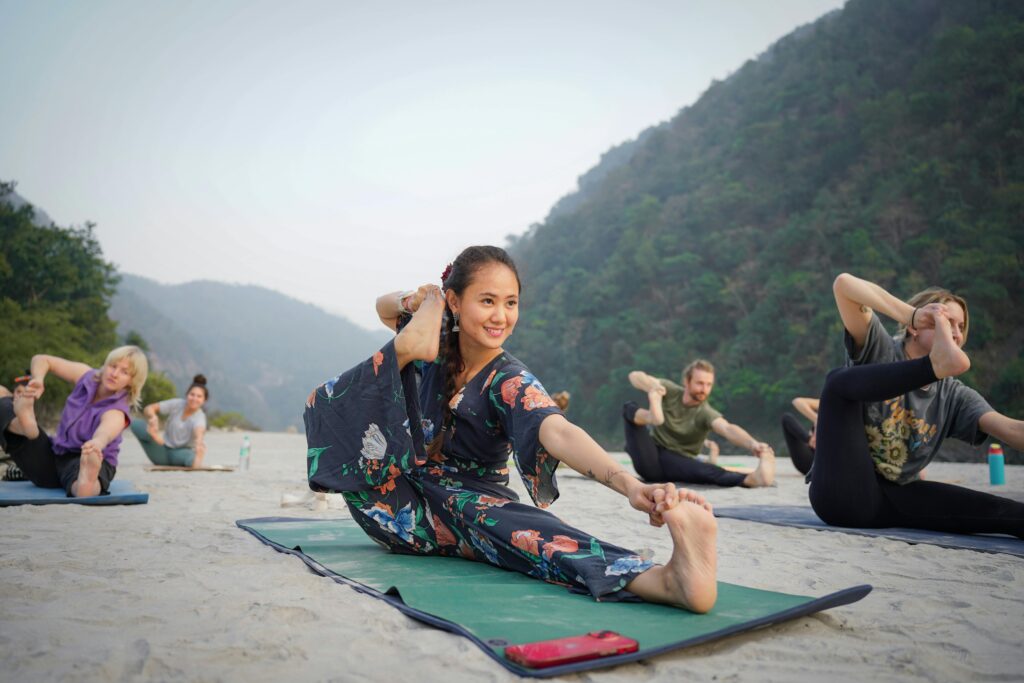 Beach Yoga Classes in Bali by Baliyogshala